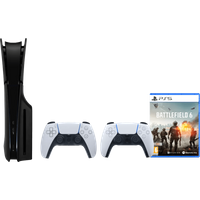 Koop PlayStation 5 Slim Disc Edition + Battlefield 6 + Covers Zwart + Extra Controller Wit - 6151128597591
