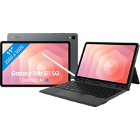 Koop Samsung Galaxy Tab S11 11 inch 128GB Wifi + 5G Grijs + BlueBuilt Toetsenbord Hoes QWERTY - 6151133239233