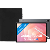 Koop Samsung Galaxy Tab S11 11 inch 512GB Wifi en 5G Grijs + Book Case Zwart - 6151129887899