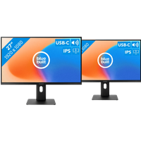 Koop BlueBuilt 27 inch Full HD Monitor met USB C Duo pack - 6151127113198