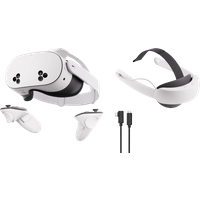 Koop Meta Quest 3S 256GB + BlueBuilt PC Link Cable + Elite Strap met batterij - 6151129025086
