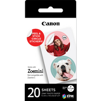 Koop Canon Zink Fotopapier Rond (20 vellen) - 4549292192353