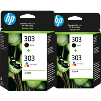 Koop HP 303 4-Kleuren Pack (2 stuks) - 6151126780797