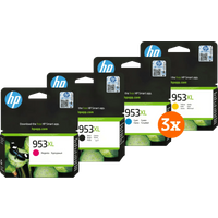 Koop HP 953XL Cartridges 4-Kleuren pack (3 stuks) - 6151126832885